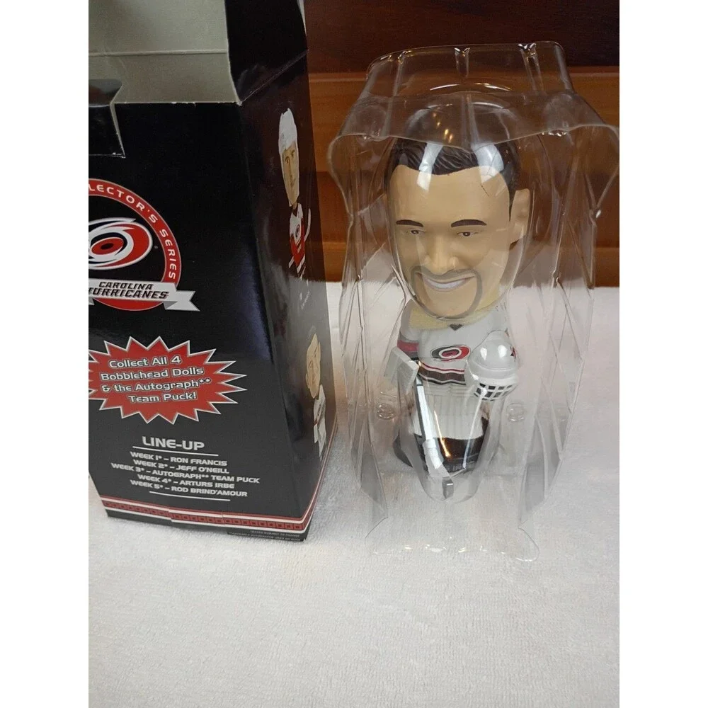 vtg Carolina Hurricanes Arturs Irbe Bobblehead Hardees  NEW OPEN BOX